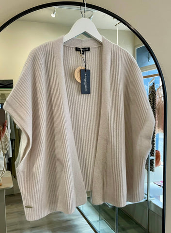 Seeberger Cashmere Short Sleeve Vest in Pebble 19592-0