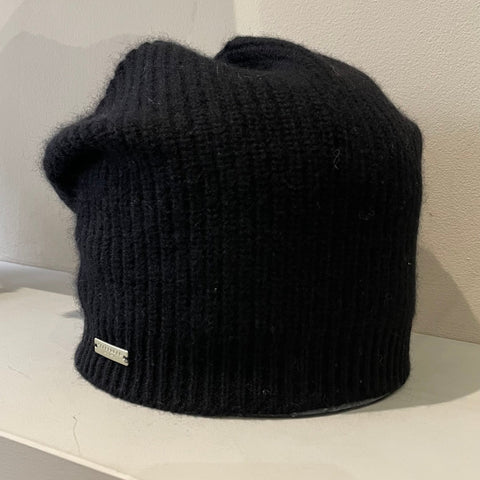 Seeberger Cashmere Headsock Hat in Black 18604-0