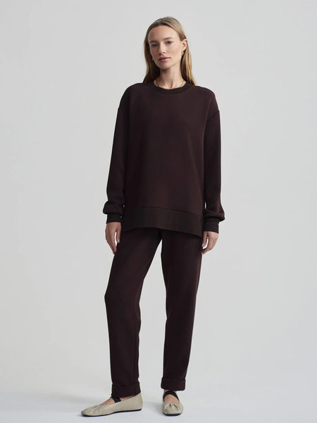 Varley Gabriella Sweat in coffee bean