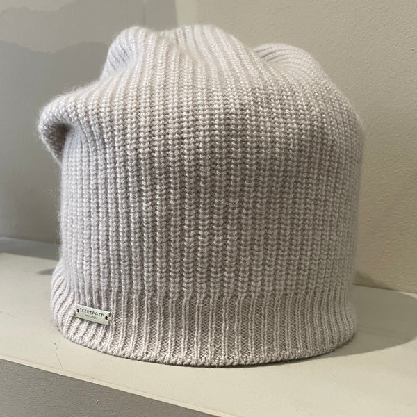 Seeberger Cashmere Headsock Hat in Pebble 18604-0