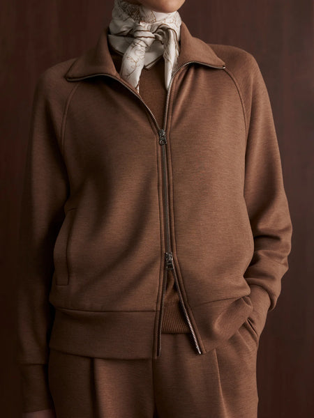 Varley Tyde Zip Jacket in Golden Bronze
