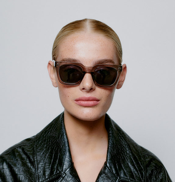 A.Kjaerbede Nancy Sunglasses in Grey Transparent