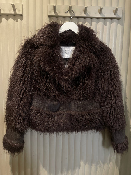 Diego M Faux Mongolian Coat