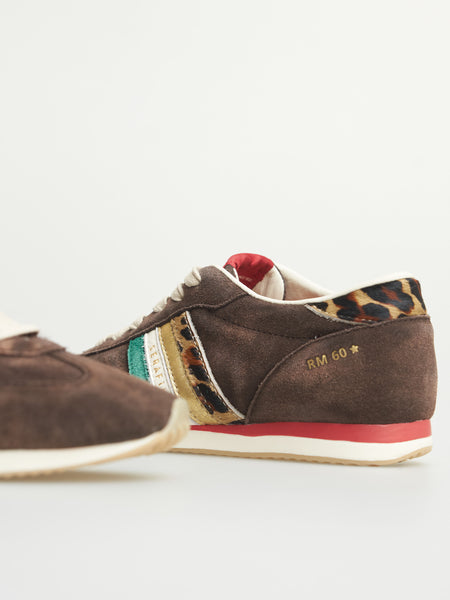 *LAST ONE!* Serafini RM60 Trainer in Brown Leopard Blue