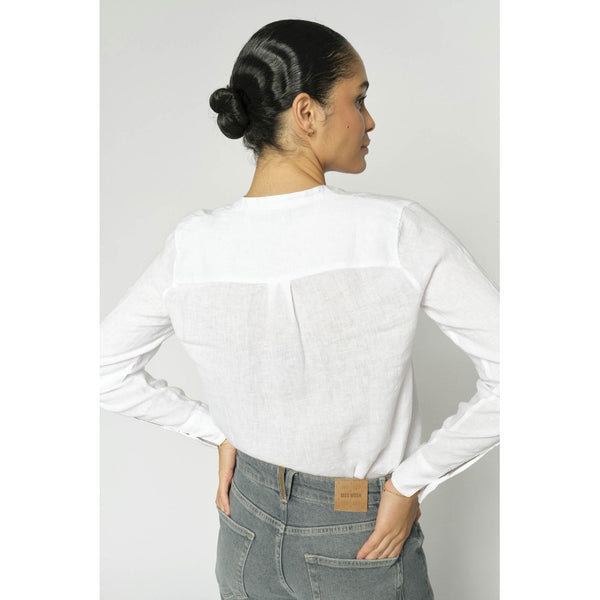 Mos Mosh Martina Linen Shirt in White