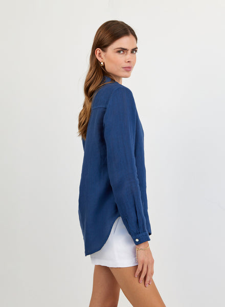 Bella Dahl Pocket Button Down Shirt in Black