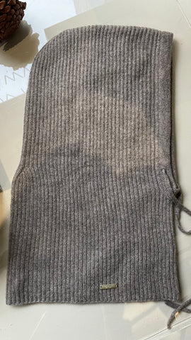 Seeberger Cashmere Balaclava in Rib Structure in Taupe 19375-0