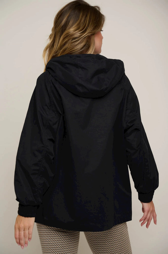 Short parka with hood sales