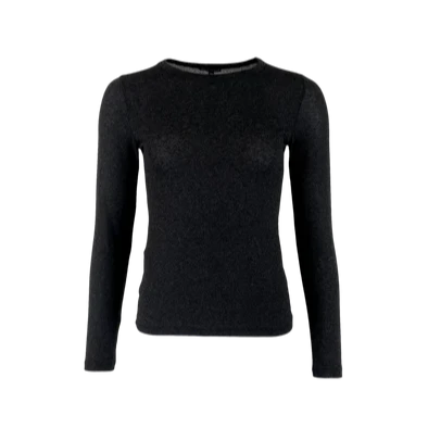 Long sleeve Lurex top, perfect for layering.

Composition:
64% Viscose, 17% Polyester, 14% Nylon, 5% Elastane
