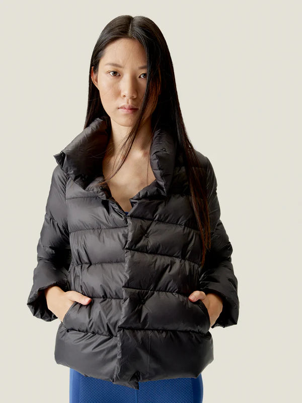 Born Living Yoga Vegan Hack Packable Jacket in Black