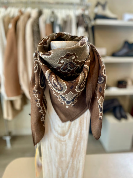 Ombre Scarf Expresso Paisley OM 26161