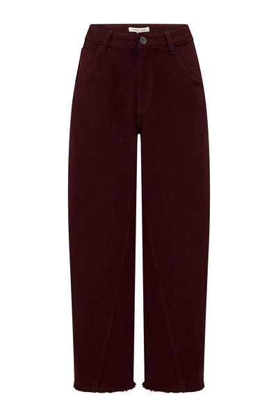 Seventy + Mochi Twisted Bo Jean in Mulberry Short 30”