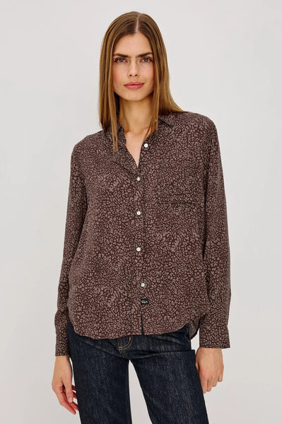 Rails Josephine Top in Cocoa Mini Cheetah