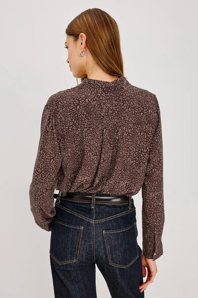 Rails Josephine Top in Cocoa Mini Cheetah