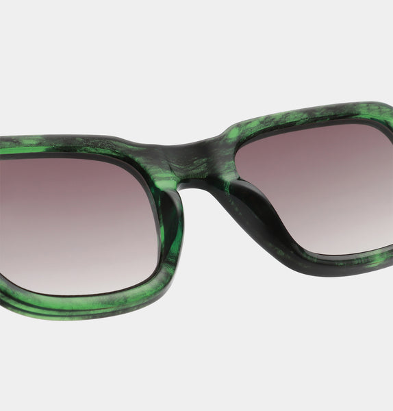 A.Kjaerbede Halo Sunglasses in Green Marble