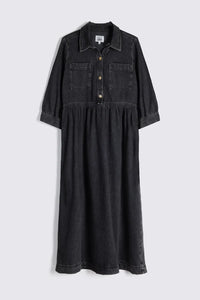 Eleven Loves Daphne Dress in Black Denim