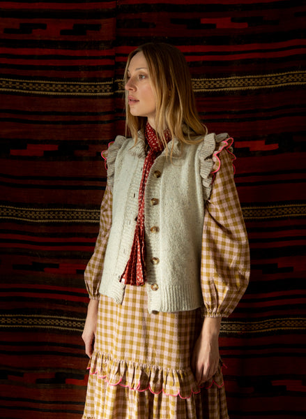 Bonté Della Gilet in Oyster