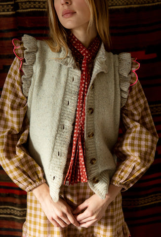 Bonté Della Gilet in Oyster