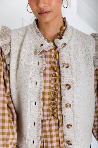 Bonté Della Gilet in Oyster