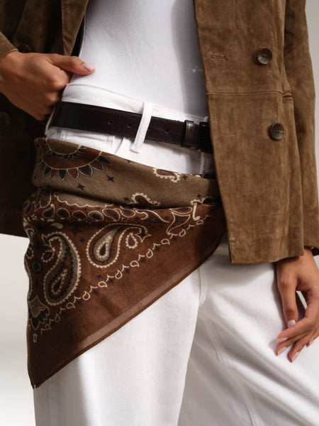 Ombre Scarf Expresso Paisley OM 26161
