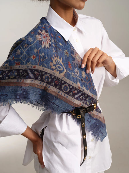 Ombre Scarf Indigo Bandana OM 2650
