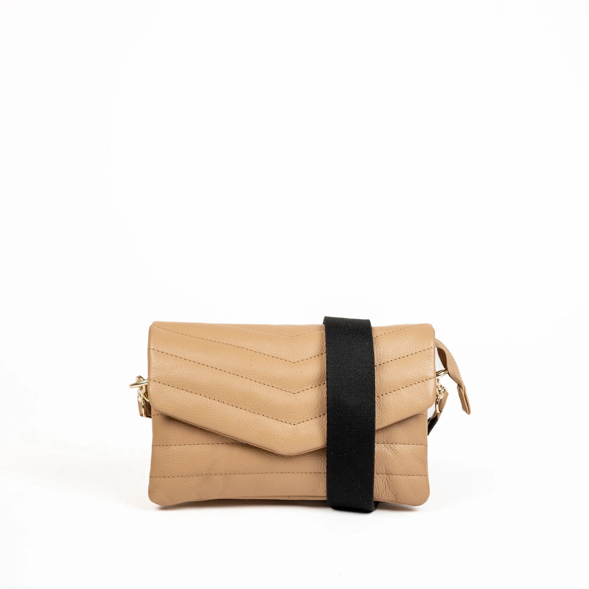 Aleo Darlo Mini Bag in Taupe, leather bag cross body