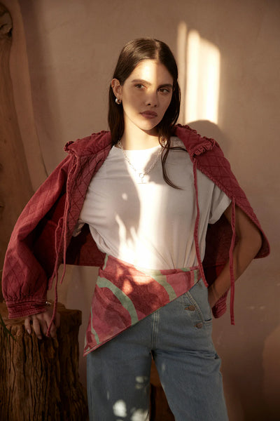 Seventy + Mochi Heidi Jacket in Vintage Red