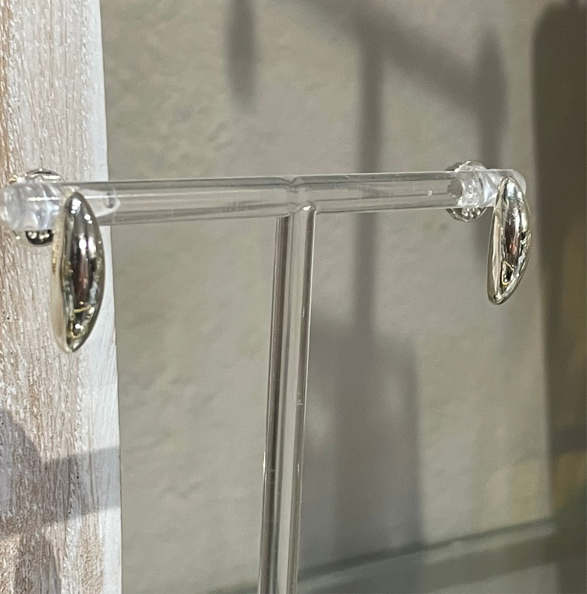 Talis Chains Curved Stud Earrings in Silver