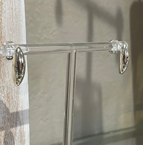 Talis Chains Curved Stud Earrings in Silver