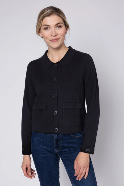 Eleven Loves Maeve Knitted Jacket in Black