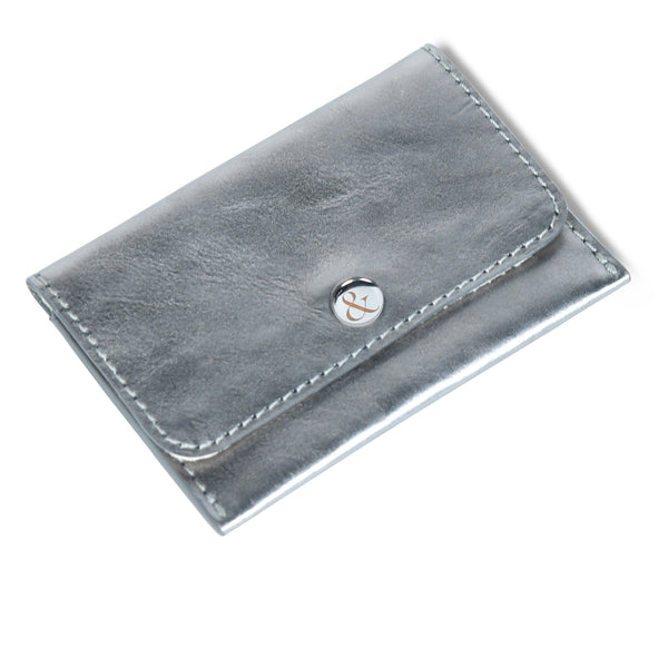 Bell & Fox Ellie Popper Card Holder Purse in Gunmetal