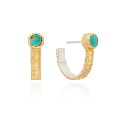 Anna Beck Turquoise Hoop Earrings ER10320-GTQ