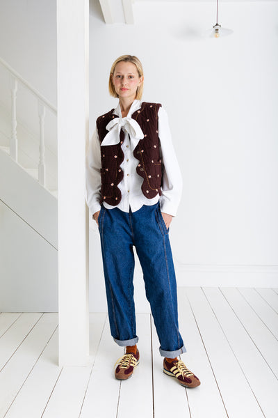 *LAST ONE!* Bonté Estelle Gilet in Chocolate