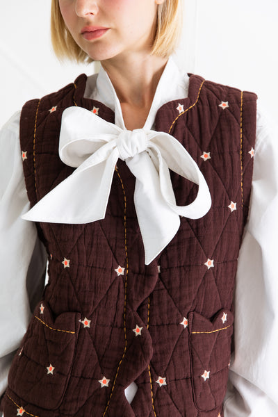 *LAST ONE!* Bonté Estelle Gilet in Chocolate