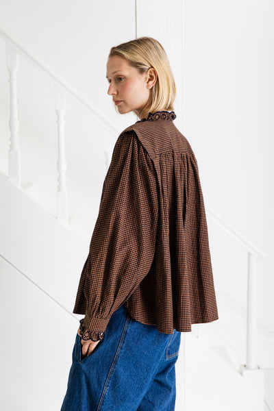 Bonté Etienne Shirt in Midnight and Tan