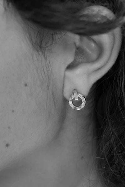 Tutti Palm Earrings in Silver