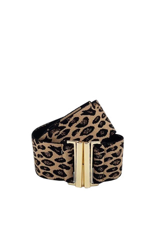 Nooki Ava Elastic Animal Print Belt