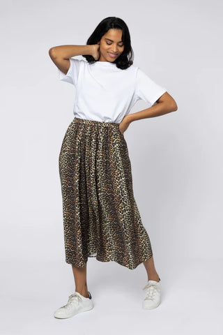 Eleven Loves Saffy Leopard Print Skirt