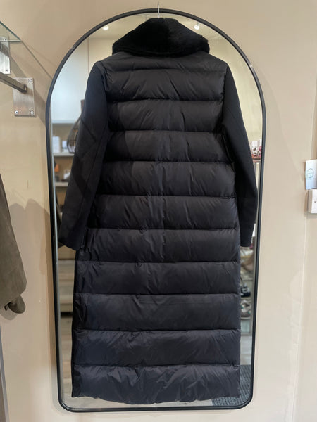 Diego M Wool Coat with Fur Collar