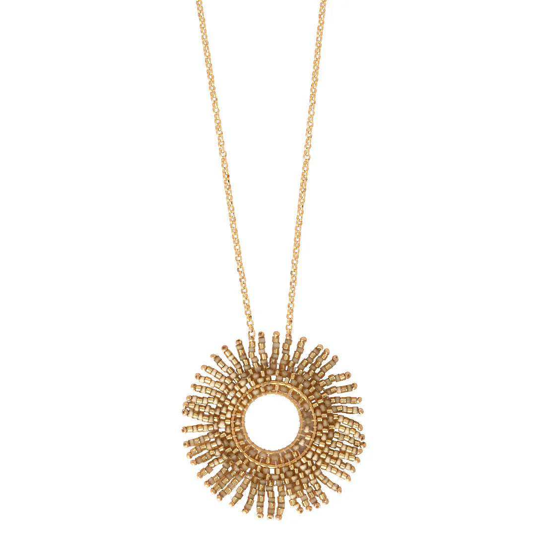 Mishky Fringe Sun Gold Large Necklace N-GP-L-13066