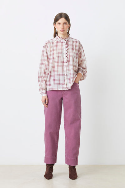 *LAST ONE!* Suncoo Lea Blouse in Nude H25C0781