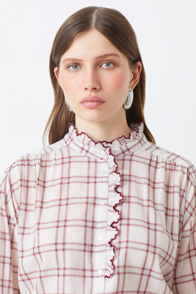 *LAST ONE!* Suncoo Lea Blouse in Nude H25C0781