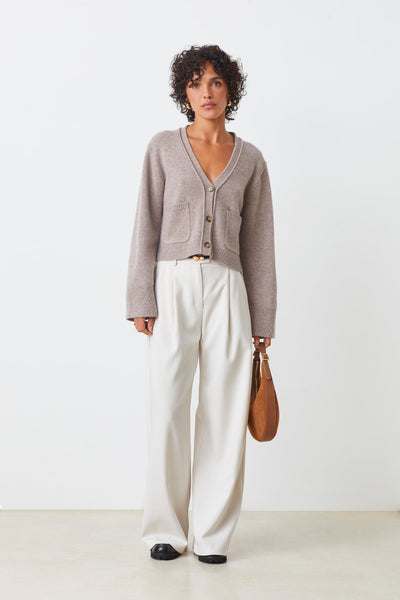 Suncoo Galiega Cardigan in Taupe