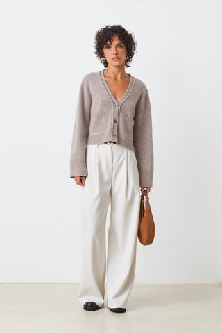 Suncoo Galiega Cardigan in Taupe