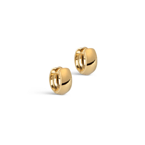 Enamel Copenhagen Classic Wide Hoop Earrings in Gold 11mm