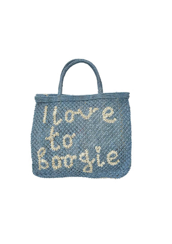 The Jacksons I Love To Boogie Large Jute Bag in Pebble