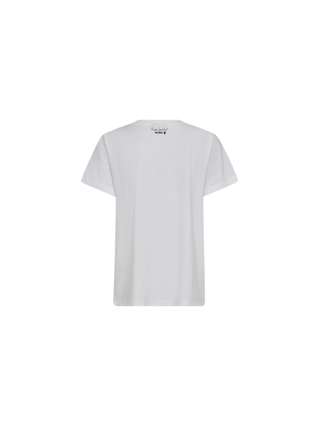 Mos Mosh Dala V-SS Basic Tee in White