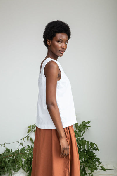 Beaumont Organic Azure Top in White