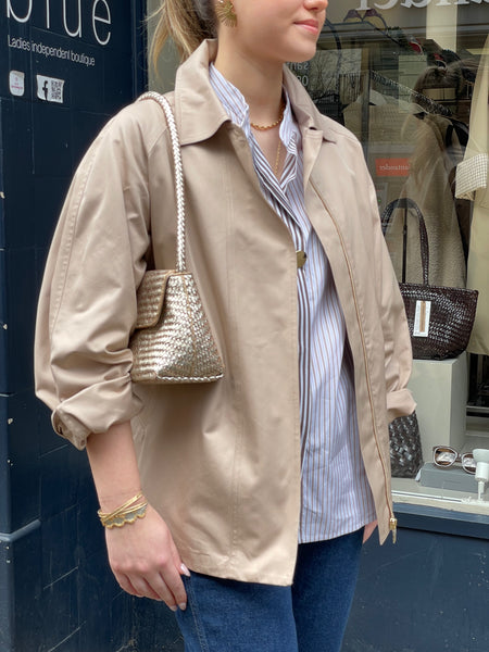 Riani Outdoor Trench Jacket in Straw