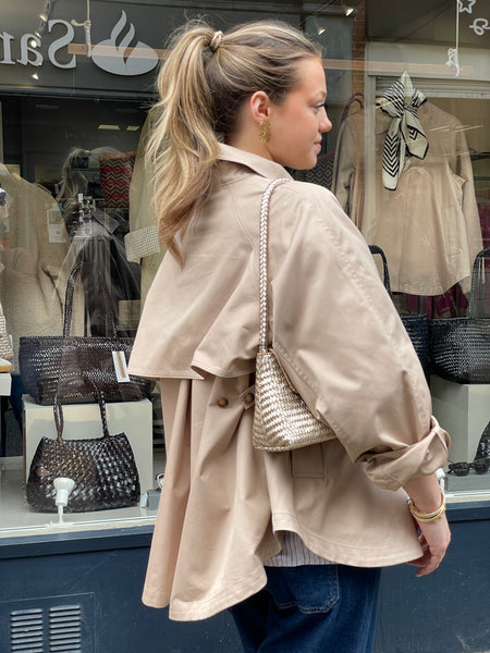 Riani Outdoor Trench Jacket in Straw